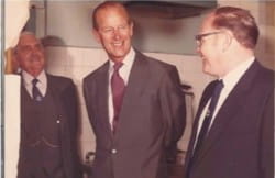 HRH Prince Philip meeting staa of Whitefoord House